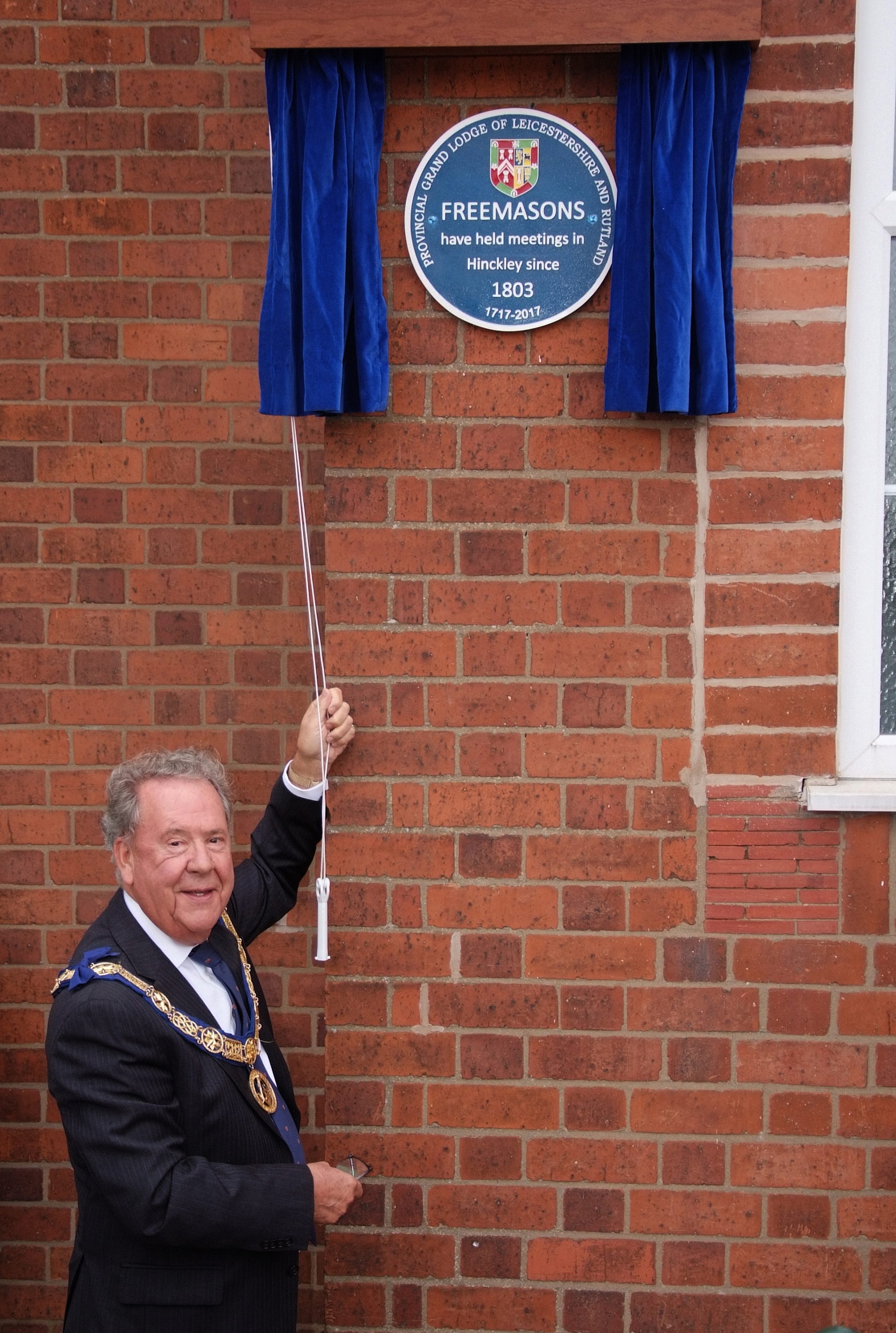 Unveiling of the Tercentenary plaque